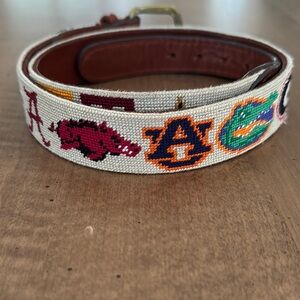 Embroidered SEC College Logo Belt